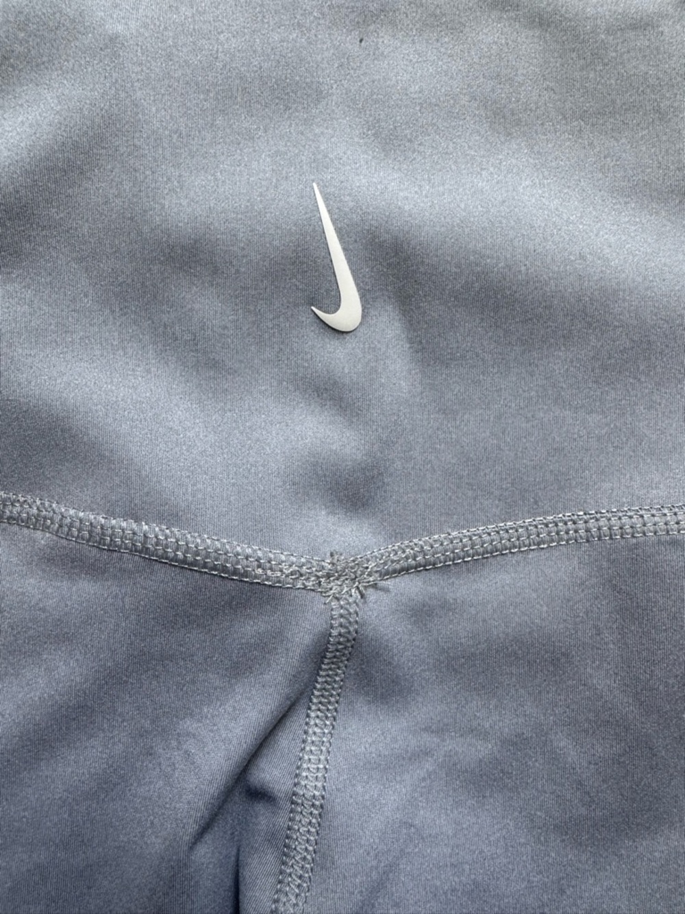 Nike Yoga Dri Fit Grey High Waisted Leggings Activewear XS - Picture 3 of 9
